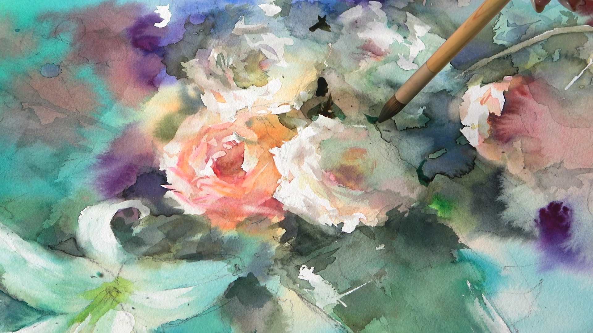 DVD 永山裕子 Watercolor Flowers – Artists' Rendezvous DVD 永山裕子 Watercolor Flowers – Artists' Rendezvous